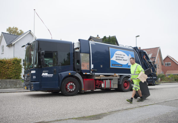 Skraldebiler bliver forsinket