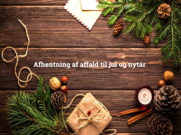 Afhentning af affald til jul og nytår